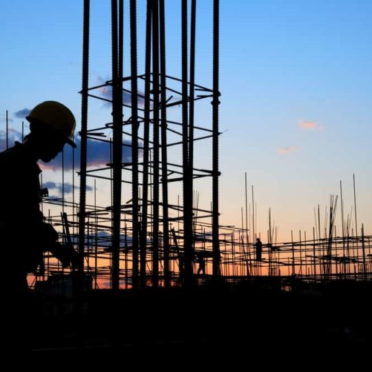 scaffolders at work